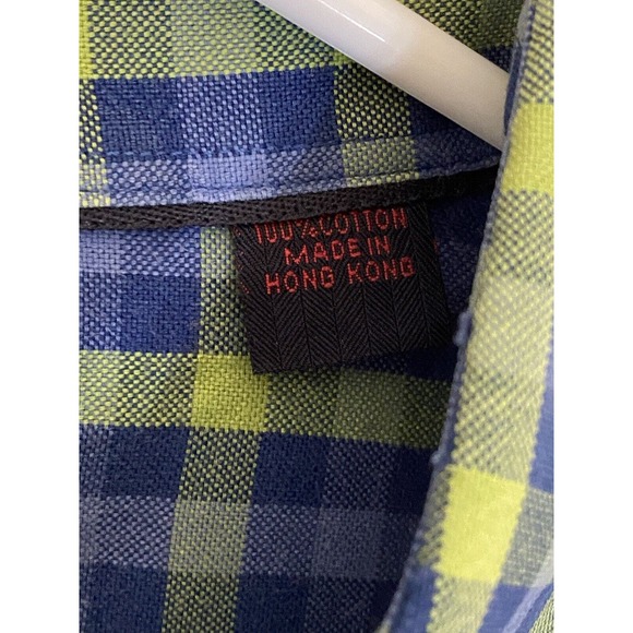 Austin Reed London Mens XXL Blue Check Dress Shirt Long Sleeve Button Up - Picture 8 of 8